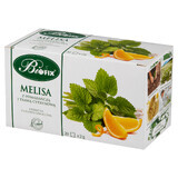 Bi Fix, lemon balm with oranges and lemongrass, herbal and fruit tea, 20 sachets