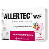 Allertec WZF 10 mg, 10 film-coated tablets