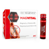 MagVital mit 375mg Magnesium und Vitamin B6, 20 Fläschchen x 11 ml, Marnys