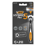 BIC Flex 5 Hybrid, Rasierer, Griff + 2 Minen