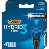 BIC Flex 3 Hybrid, austauschbare Minen, 4 Stück