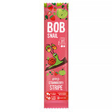 Bob Snail Stripe Fruchtsnack, Apfel, Erdbeere, 14 g