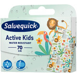 Salvequick Active Kids, pansements pour enfants, imperméables, à découper, 70 cm