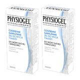 Physiogel Tägliches feuchtigkeitsspendendes Gel-Gesichtswasser, trockene und empfindliche Haut, 2 x 150 ml VERBRAUCHSFREIE VERPACKUNG