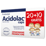 Acidolac Caps, 20 capsules + 10 free capsules