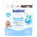 Bobini Baby, Waschkapseln, hypoallergen, für Weiß- und Buntwäsche, ab 1 Tag alt, 24 Stück