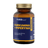 Pureo Health Curcumin + Piperin, 60 pflanzliche Kapseln