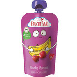 Fruchtbar Bio mousse en tube, banane, cerise, après 6 mois, 120 g