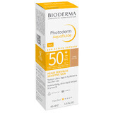 Bioderma Photoderm Aquafluide, écran solaire ultra-léger pour peaux normales, foncées, SPF 50+, 40 ml