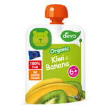 Deva Bio Fruchtmousse in der Tube, Kiwi und Banane, nach 6 Monaten, 90 g