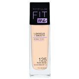 Maybelline Fit Me ! Luminous and Smooth, fond de teint illuminateur, No. 125 Nude, 30 ml