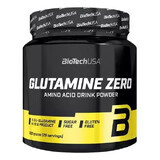 Glutamina Zero, Limón, 300 g, BioTech USA