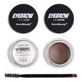 Kit sourcils, Kiss Beauty, gel sourcils, savon fixateur, pinceau d'application, 02