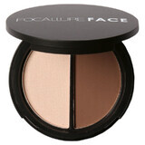 Contour powder + highlighter Focallure Duo, 02