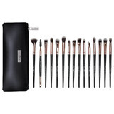 Set von 15 Make-up-Pinsel Senso Pro Milano Schwarz Rose Gold + Tasche