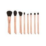 Set of 8 brushes, Technic, Case included, Gold