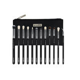 Set of 12 Makeup Brushes, Luxorise, Silver, Bag included