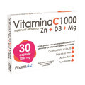 Vitamin C 1000 + Zn + D3 + Mg, 30 capsules, PharmA-Z