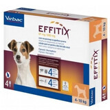 Antiparasitikum für Hunde 4-10 Kg Effitix S, 4 Pipetten, Virbac