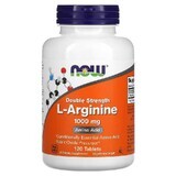 L-Arginin Forte, 1000 mg, 120 Tabletten, Now Foods