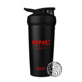 Gnc Blender Flasche Shaker Flasche Shaker Strada, schwarzer Edelstahl, 700 Ml