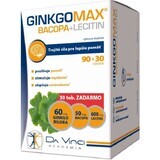 Da Vinci Academia Ginkgomax + Bacopa + Lecitina, 120 capsule