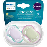 Philips Avent Succhietto Ultra Succhietto aria neutra 0-6m bambina viola 2 pz.