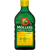 Mollers Omega 3 Fischöl, Lebertran mit Zitronengeschmack 250 ml