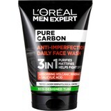 L'Oréal Paris Men Expert Men Pure Carbon 3in1 Reinigingsgel tegen huidimperfecties 100 ml