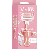 Gillette Venus Venus ComfortGlide Spa Breeze Rasierer + 4 Scherköpfe