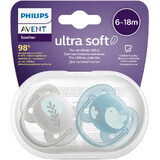 Philips Avent Ultrasoft Premium Pet Pacifier 6-18m 2 pcs