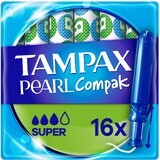 Tampax Compak Pearl Super Tampons mit Applikator 16 Stück