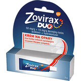 Zovirax Duo Lippengeschwürcreme mit Aciclovir und Hydrocortison 2 g