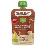 Smileat Bio-Tüte mit Mandel-, Apfel-, Bananen-, Erdbeer-, Reis- und Kakaomilch 9M+ 100 g