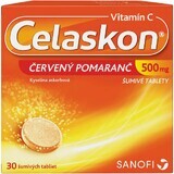 Celaskon Vitamin C 500 mg Red Orange 30 effervescent tablets