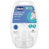 Chicco Perfect 5/Well-Being Suzetă fiziologică pentru sticlă pentru Porridge 6m+ 2 buc