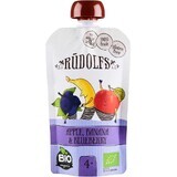 Rudolfs Organic Fruit Gluten Free Pomme, banane, myrtilles 110 g