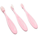 BabyOno Toothbrush red 3 pcs