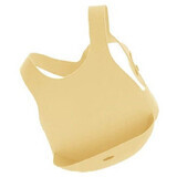 Minikoioi Silicone bib with pocket - Yellow