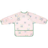 Badabulle bib bib with sleeves Soft pink