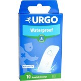 Urgo Waterproof Antiseptic Patch, wasserdicht, transparent, 2 Größen 10 Stück