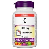 Webber Naturals Vitamin C mit verlängerter Wirkstofffreisetzung 1000 mg 90 Tabletten