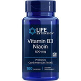 Vitamine B3 Niacine 500mg (100 capsules) Niacine Life Extension