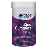 Zink mit Holunderblütengeschmack, 30 mg, 60 Gummitabletten, Trace Minerals