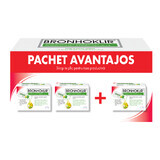 Package Bronhoklir productive cough syrup 2+1, 3 x 15 sachets, Stada