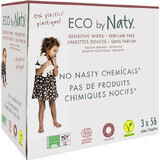 Eco by Naty Parfümfreie Feuchttücher für empfindliche Haut 1×168 Stück, Feuchttücher