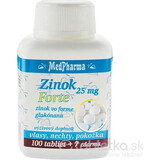 MedPharma ZINOC 25 mg Forte 1×107 tbl, (Zinkgluconat)