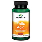 Acid Folic 800 mcg, 250 capsule, Swanson