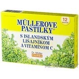 MÜLLER INSEL LUTSCHTABLETTEN. FLECHTE UND VIT. C Zuckerfrei 1x12 Stück