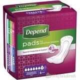 DEPEND MAXIMUM assorbenti per incontinenza da donna, 12,5x34 cm, assorbimento 953 ml, 1x6 pz.